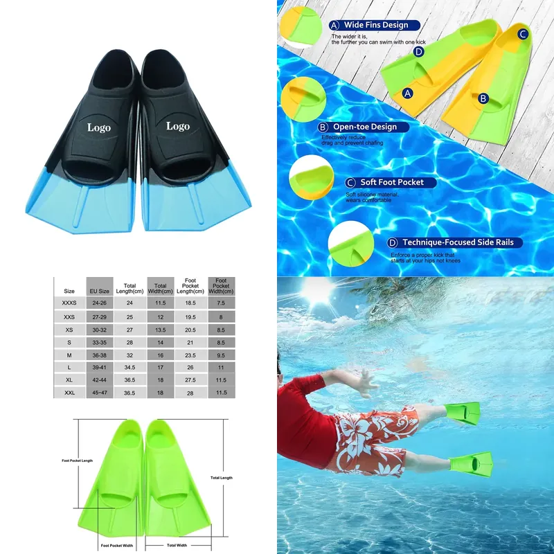 Fin Diving Blade - Nadadeiras de Mergulho Profissionais de Silicone