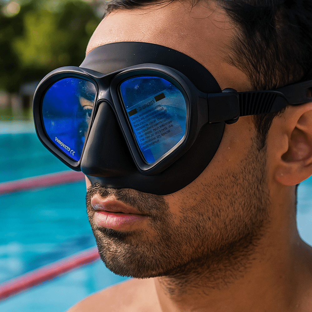 Snorkel Dry Top - Máscara de Mergulho em Vidro Temperado