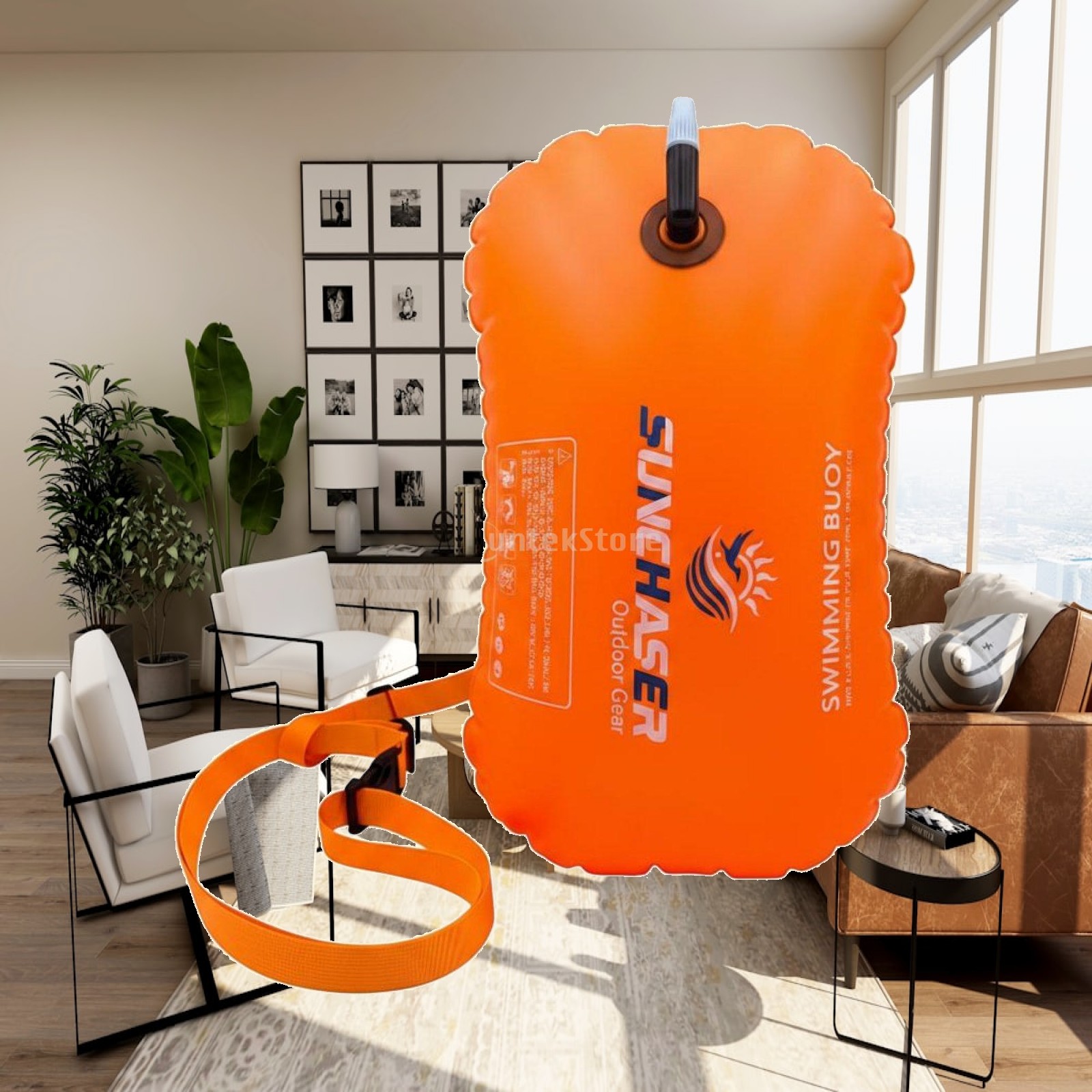 Aquatic Sports Equipment - Boia Inflável Impermeável para Natação, Bolsa