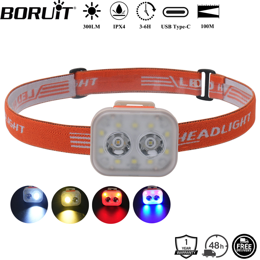 Aquatic Sports Hat - BORUiT 300LM Cap Clip LED Farol