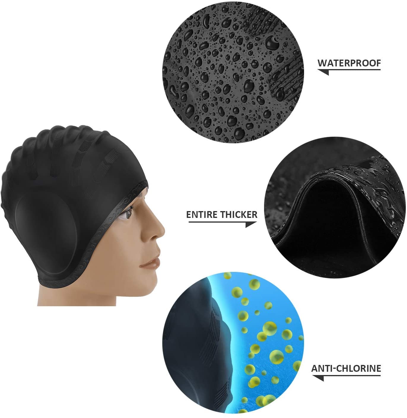 Adultos toucas de natação das  - Aquatic Sports Cap avaliação e preço