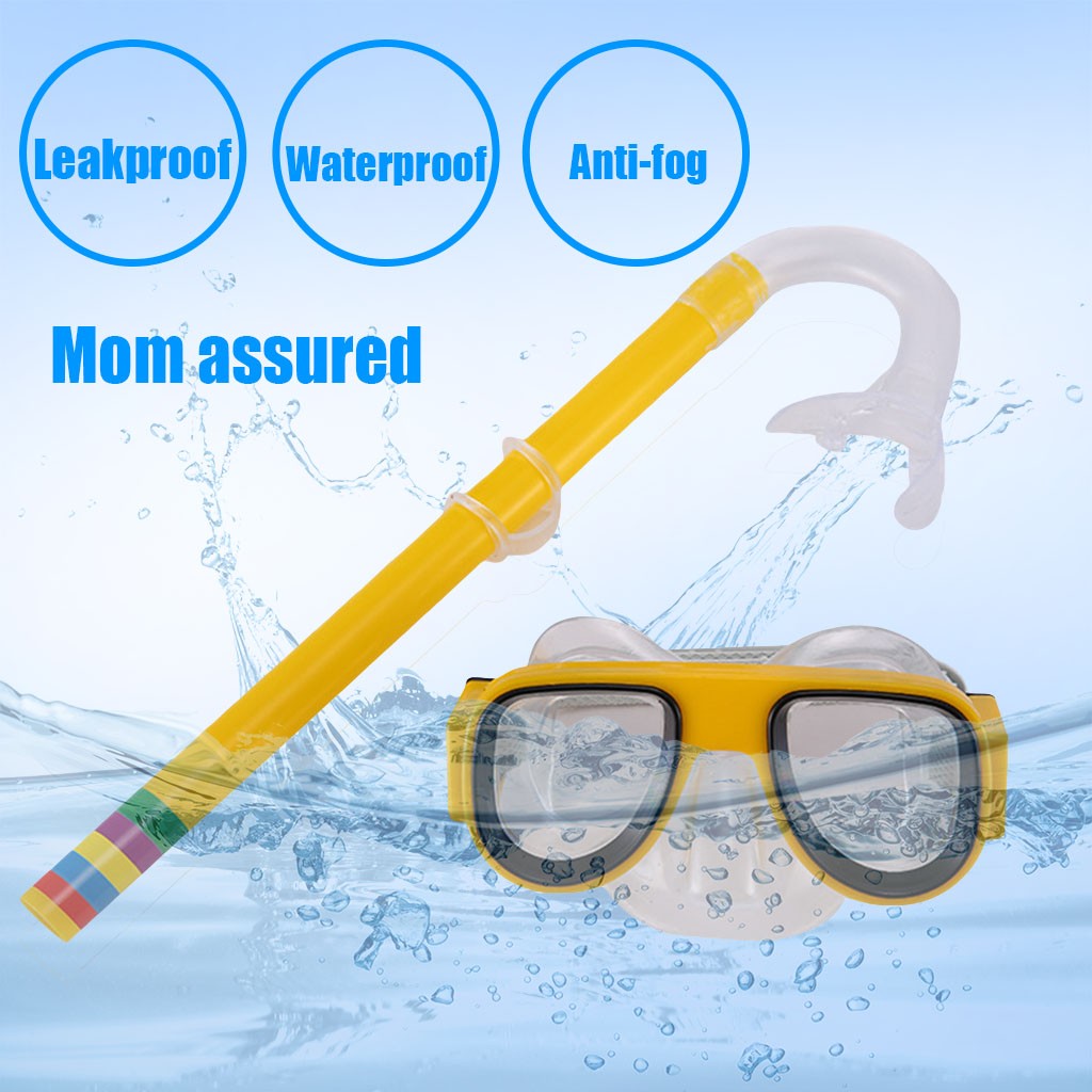 Verão crianças óculos de mergu - Snorkel Dry Top avaliação e preço