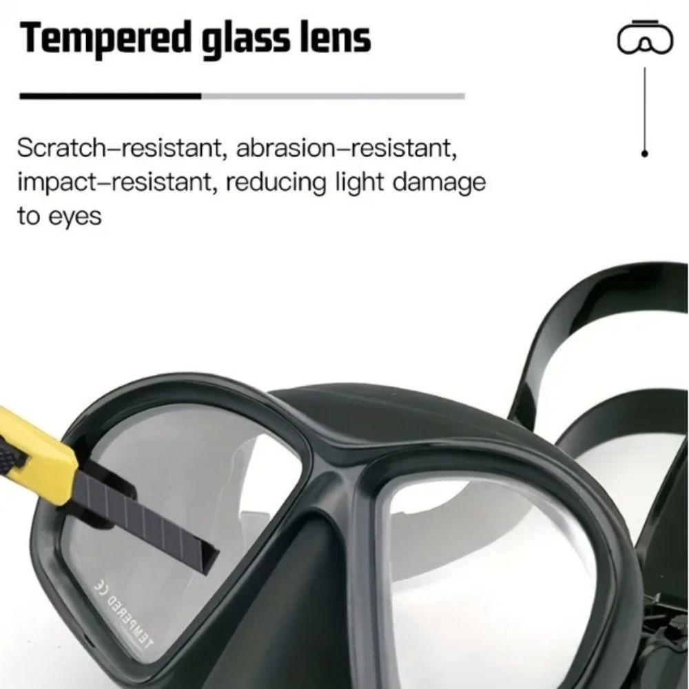Máscara de Mergulho em Vidro T - Snorkel Dry Top avaliação e preço
